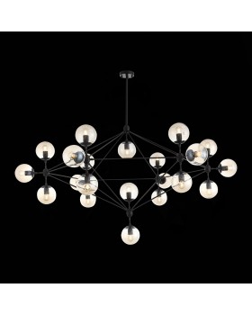 SL549.403.21 Люстра потолочная ST-Luce Черный/Янтарный E27 21*40W STAMPO-foto4