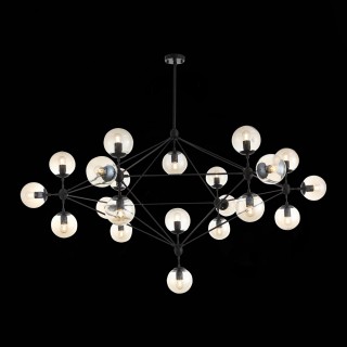 SL549.403.21 Люстра потолочная ST-Luce Черный/Янтарный E27 21*40W STAMPO-foto4