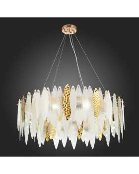 SL1224.203.10 Люстра подвесная ST-Luce Золотистый/Прозрачный, Белый E14 10*60W LASTRA-foto5