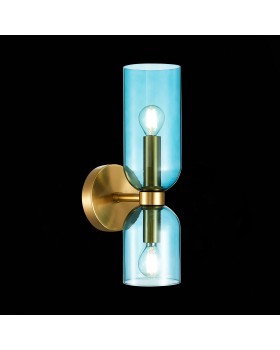 SL1180.211.02 Бра ST-Luce Золотистый/Голубой E14 2*40W TREVISO-foto3