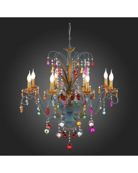 SL426.763.08 Люстра подвесная ST-Luce Разноцветный E14 8*40W JOANNA-foto3