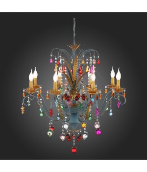 SL426.763.08 Люстра подвесная ST-Luce Разноцветный E14 8*40W JOANNA-foto3