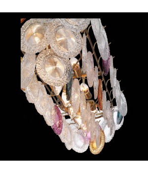 SL420.203.14 Люстра подвесная ST-Luce Золотистый/Разноцветный E14 14*40W CONELI-foto6