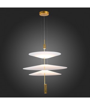SL6101.223.01 Люстра подвесная ST-Luce Золотистый/Белый LED 1*15W 3000K Isola-foto7