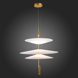 SL6101.223.01 Люстра подвесная ST-Luce Золотистый/Белый LED 1*15W 3000K Isola-foto7