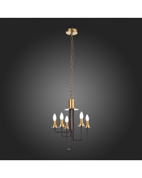 SL336.303.05 Люстра подвесная ST-Luce Коричневый, Бронза/Бежевый E14 5*60W DELAVERA-foto13