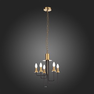 SL336.303.05 Люстра подвесная ST-Luce Коричневый, Бронза/Бежевый E14 5*60W DELAVERA-foto13