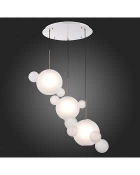 SL1133.503.03 Светильник подвесной ST-Luce Белый,Латунь/Белый E27 3*60W (из 4-х коробок) BOPONE-foto5