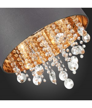 SL1350.703.04 Светильник подвесной ST-Luce Хром/Серый, Золотистый, Прозрачный E14 4*40W LACCHIA-foto12