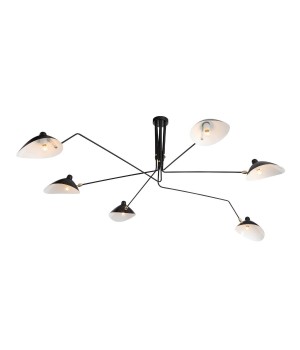 SL305.402.06 Люстра потолочная ST-Luce Черный/Черный, Белый E27 6*60W SPRUZZO-foto21