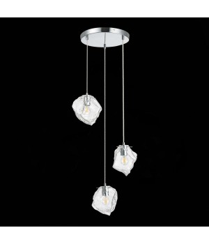 SL1175.103.03 Светильник подвесной ST-Luce хром/прозрачный E14 3*40W Portici-foto5