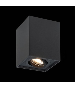 ST109.407.01 Светильник потолочный Мат. черный GU10 1*50W L100xW100xH123 220V Без ламп QUADRUS-foto3