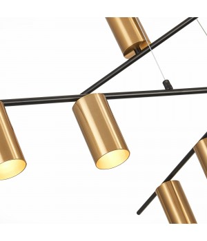 SL1206.402.12 Светильник потолочный ST-Luce Черный/Латунь GU10 12*7W SORMANO-foto10