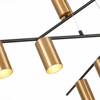 SL1206.402.12 Светильник потолочный ST-Luce Черный/Латунь GU10 12*7W SORMANO-foto10