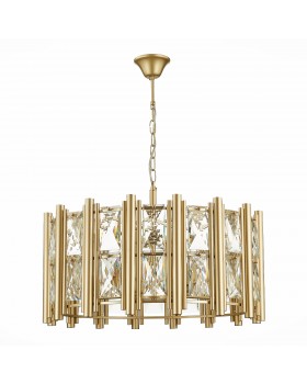 SL1623.203.08 Люстра подвесная ST-Luce шампань/шампань, прозрачный E14 8*40W CORSIA-foto2