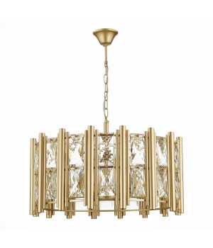 SL1623.203.08 Люстра подвесная ST-Luce шампань/шампань, прозрачный E14 8*40W CORSIA-foto2