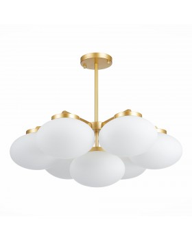 SL1503.203.07 Люстра подвесная ST-Luce Золотистый/Белый E27 7*40W Modica-foto2