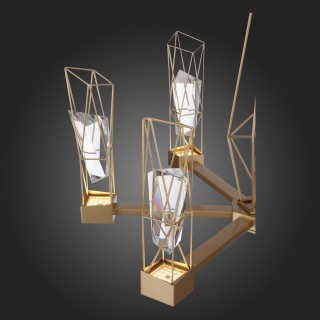 SL815.203.06 Люстра подвесная ST-Luce Матовое золото/Матовое золото, Прозрачный LED 6*8W 4000K PROGETTO-foto15