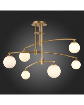 SL1208.302.06 Светильник потолочный ST-Luce Золотистый/Белый G9 6*5W SEMBRARE-foto7