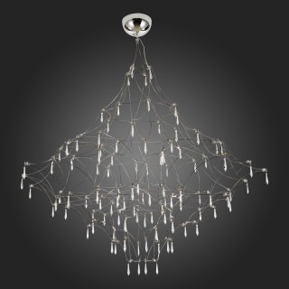 SL797.103.114 Люстра подвесная ST-Luce Хром, Прозрачный LED 114*0,45W 3200K GRAVETTA-foto4