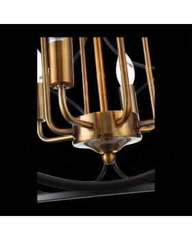 SL1012.423.08 Светильник подвесной ST-Luce Золотистый/Черный E14 8*40W CEZINO-foto9