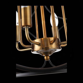 SL1012.423.08 Светильник подвесной ST-Luce Золотистый/Черный E14 8*40W CEZINO-foto9