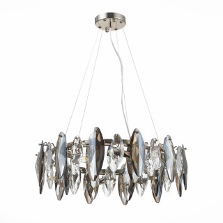 SL1227.103.08 Люстра подвесная ST-Luce Никель/Прозрачный E14 8*40W ANCONA-foto2