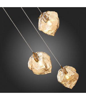 SL1175.303.03 Светильник подвесной ST-Luce латунь/янтарный E14 3*40W Portici-foto9