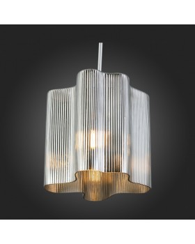 SL117.703.01 Светильник подвесной ST-Luce Серебристый/Дымчатый E27 1*60W ONDE-foto9