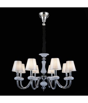 SL654.503.08 Люстра подвесная ST-Luce Хром, Белый, Прозрачный/Белый E14 8*40W LUME-foto4