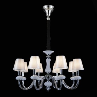 SL654.503.08 Люстра подвесная ST-Luce Хром, Белый, Прозрачный/Белый E14 8*40W LUME-foto4