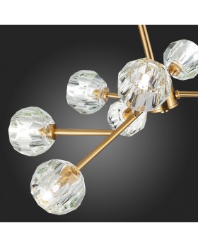 SL1166.303.09 Светильник подвесной ST-Luce Латунь/Прозрачный G9 LED 9*5W ROMANO-foto12