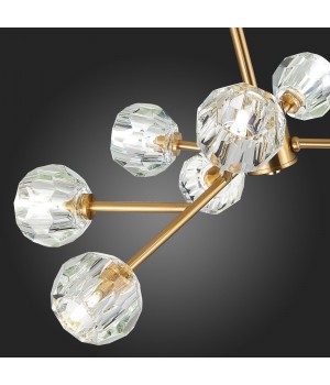 SL1166.303.09 Светильник подвесной ST-Luce Латунь/Прозрачный G9 LED 9*5W ROMANO-foto12