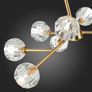 SL1166.303.09 Светильник подвесной ST-Luce Латунь/Прозрачный G9 LED 9*5W ROMANO-foto12