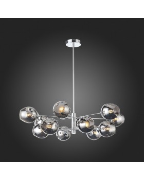 SL1500.103.12 Светильник подвесной ST-Luce Хром/Дымчатый E14 12*40W FOVIA-foto5