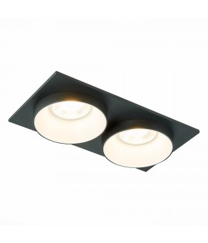 ST206.428.02 Св-к встр. Черный GU10 2*50W IP20 L175xW92xH38 220V Без ламп CHOMIA-foto3