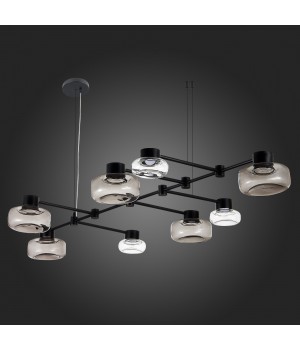 SL6005.403.08 Светильник подвесной ST-Luce Черный/Дымчатый, Прозрачный LED 8*3W 3000K Vallo-foto3