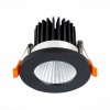 ST704.438.10 Св-к встр. Черный LED 1*10W 3000K 900Lm Ra>90 38° IP20 D80xH60 170-240V ST704