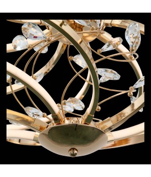 SL924.203.08 Люстра подвесная ST-Luce Золотистый, Прозрачный/Белый LED 1*46W 4000K MULINELLO-foto4