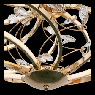 SL924.203.08 Люстра подвесная ST-Luce Золотистый, Прозрачный/Белый LED 1*46W 4000K MULINELLO-foto4