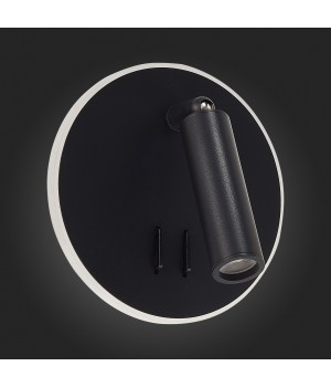 SL1586.413.01 Светильник настенный Черный LED 1*8W 3000K 624Lm Ra>80 24° IP20 L-xW140xH140 170-240V BONDI-foto10