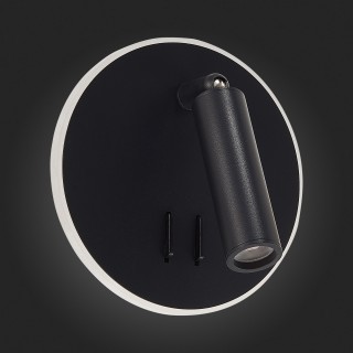 SL1586.413.01 Светильник настенный Черный LED 1*8W 3000K 624Lm Ra>80 24° IP20 L-xW140xH140 170-240V BONDI-foto10