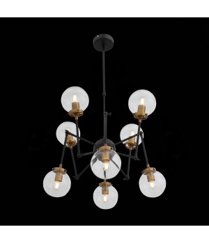 SL234.402.08 Люстра потолочная ST-Luce Черный, Золото/Прозрачный E27 8*40W (из 2-х коробок) VARIETA-foto8