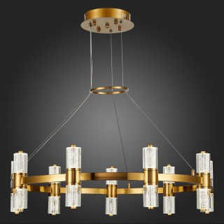 SL6007.203.18 Люстра подвесная ST-Luce Латунь/Прозрачный LED 18*2,5W 4000K GEMINA-foto5