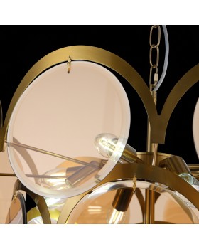 SL1161.333.09 Люстра подвесная ST-Luce Латунь/Янтарный E14 9*60W FAZIA-foto11