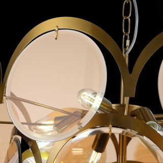 SL1161.333.09 Люстра подвесная ST-Luce Латунь/Янтарный E14 9*60W FAZIA-foto11