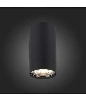 ST110.407.01 Светильник потолочный Мат. черный GU10 1*50W D54xH100 220V Без ламп SIMPLUS-foto5