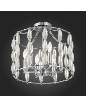 SL1140.102.06 Светильник потолочный ST-Luce Хром, Прозрачный/Прозрачный,Хром E14 6*40W SOGARTE-foto6
