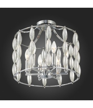 SL1140.102.06 Светильник потолочный ST-Luce Хром, Прозрачный/Прозрачный,Хром E14 6*40W SOGARTE-foto6