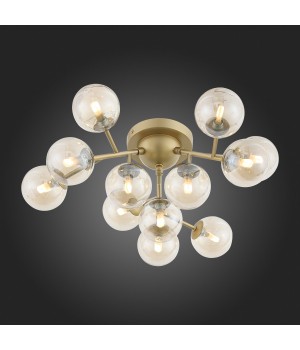 SL438.202.12 Люстра потолочная ST-Luce Золотистый/Коньячный G9 12*5W PALLЕRE-foto8